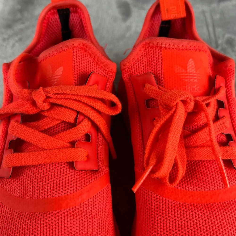 Adidas NMD R1 Solar Red Monochromatic Mesh Sneakers S31507 Mens 10.5 No Insoles